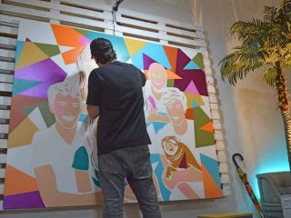 Pintura Pop Art do Artista Plastico Lobo! Videos!