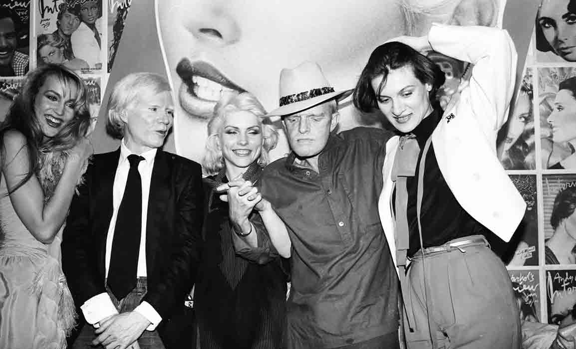 Andy Warhol and friends in Studio 54