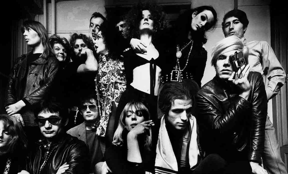 Andy Warhol and friends at The Factory, 1968