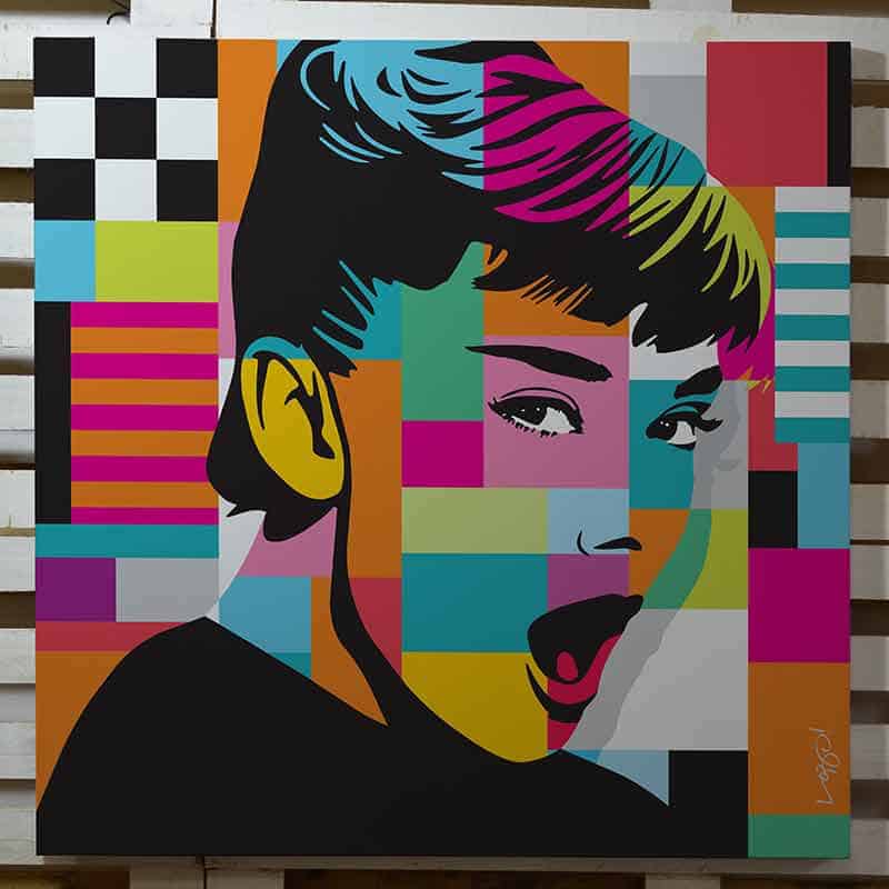 Audrey Hepburn Pop Art Paintings
