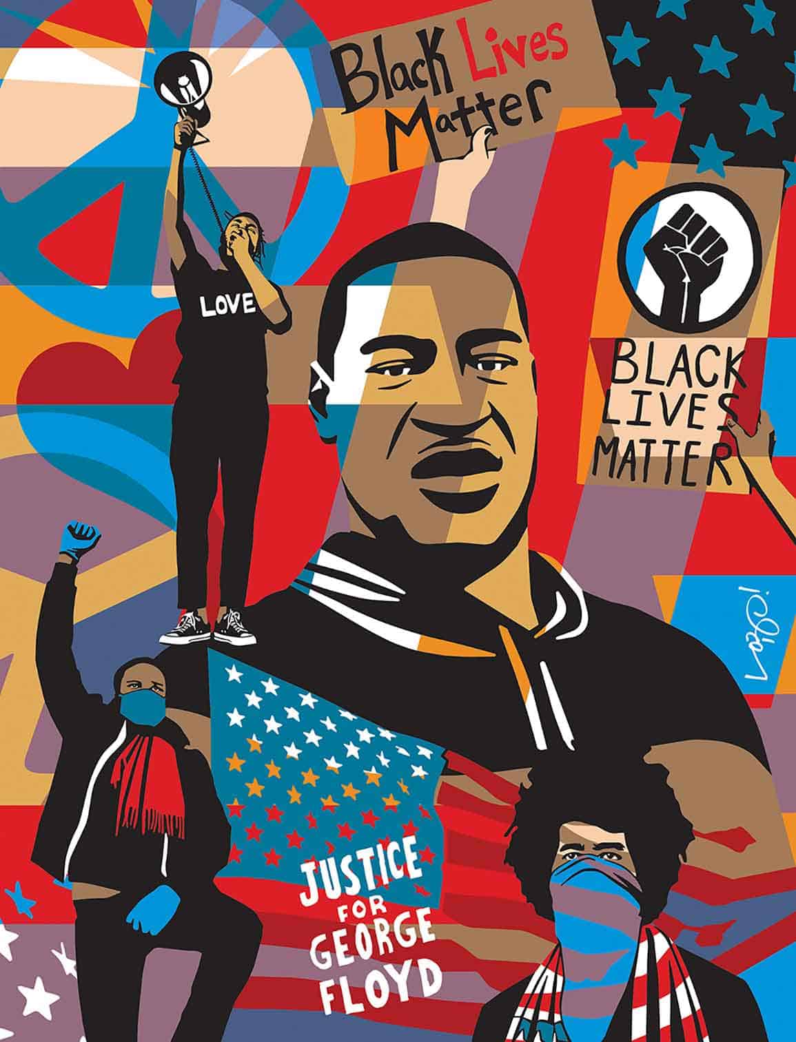 George Floyd Black Lives Matter art