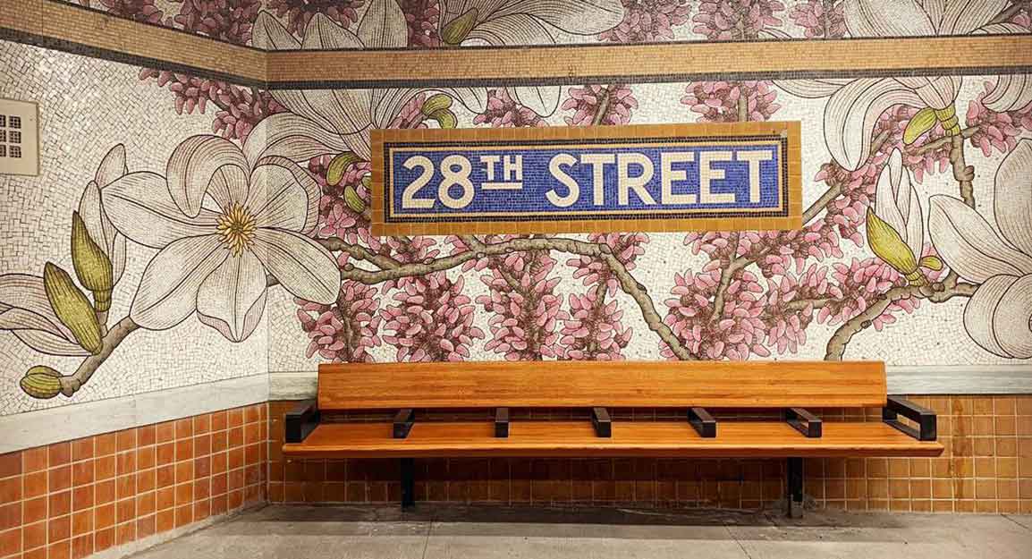 Arte em Nova Iorque Estação da 28th Street Station 