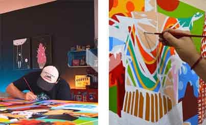 Custom Canvas inspired Pop Art Artists