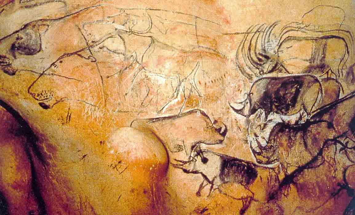 Pintura em Caverna Chauvet-Pont-d'Arc